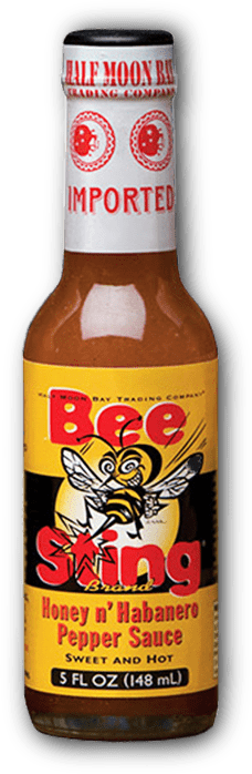 Bee Sting Honey N’ Habañero Pepper Sauce bottle
