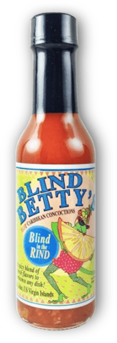 Blind Betty’s Blind in The Rind Hot Sauce bottle