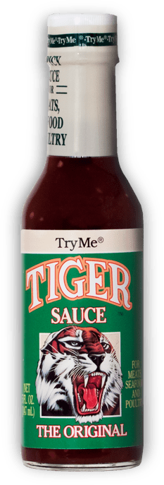 TryMe Tiger Sauce bottle
