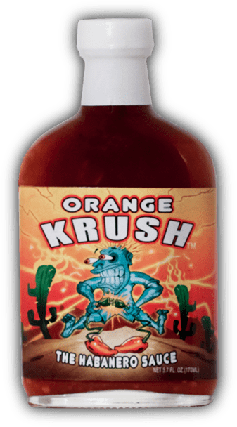 Orange Krush Hot Sauce bottle