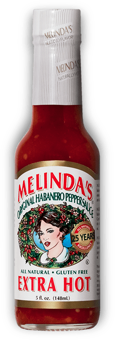 Melinda’s Original Habañero XXXtra Hot Pepper Sauce bottle