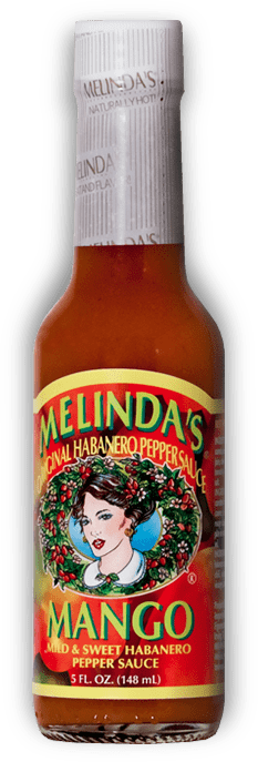 Melinda’s Original Mango Habañero Hot Pepper Sauce bottle