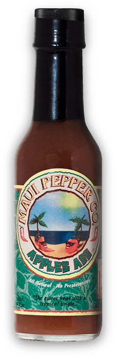 Maui Pepper Co. Apples Ass Hot Sauce bottle