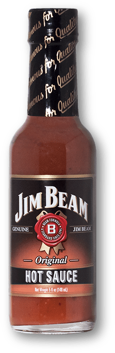 Jim Beam Kentucky Bourbon Hot Sauce bottle