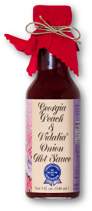 Georgia Peach and Vidalia Onion Hot Sauce bottle