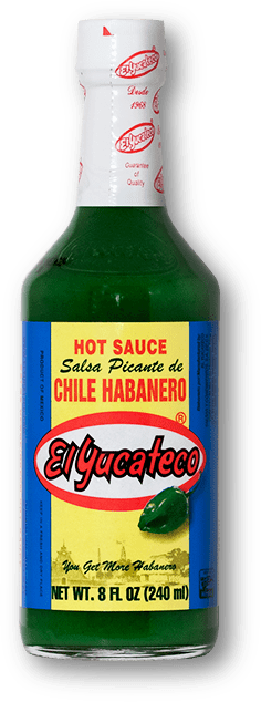 El Yucateco Salsa Picante De Chile Habañero Green Hot bottle