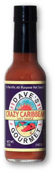 Dave’s Gourmet Crazy Carribean Hot Sauce bottle