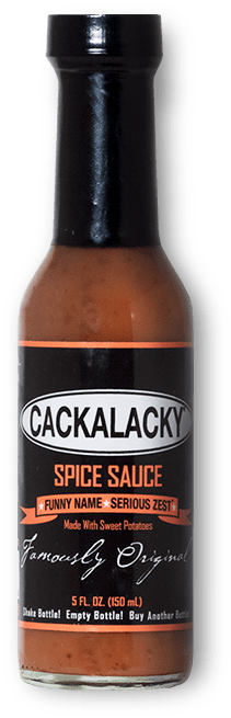 Cackalacky Spice Sauce bottle