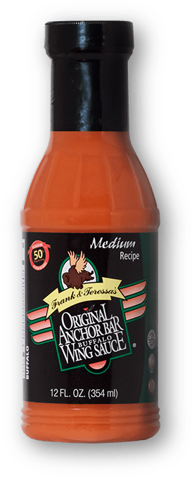 Anchor Bar Medium Buffalo Wing Sauce bottle