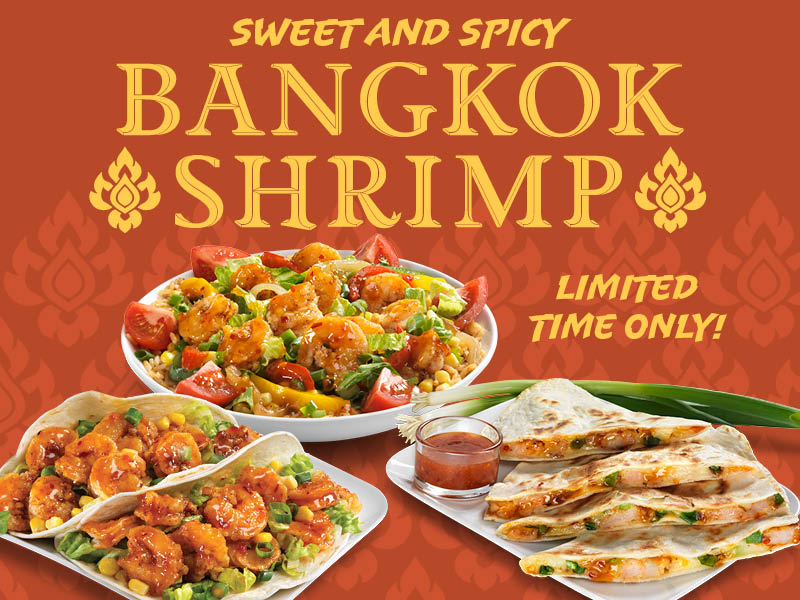 California Tortilla - Sweet and Spicy Bangkok Shrimp