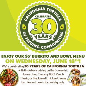 California Tortilla celebrates 30 years of feeding communities